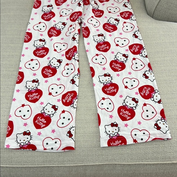 Hello Kitty Red and White Pajama Bottoms with Playful Print - Picture 6 of 6